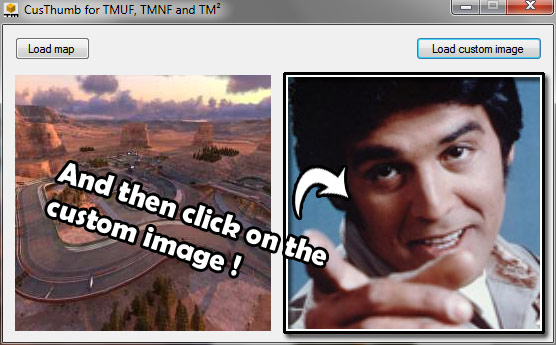 And then click on the custom image !